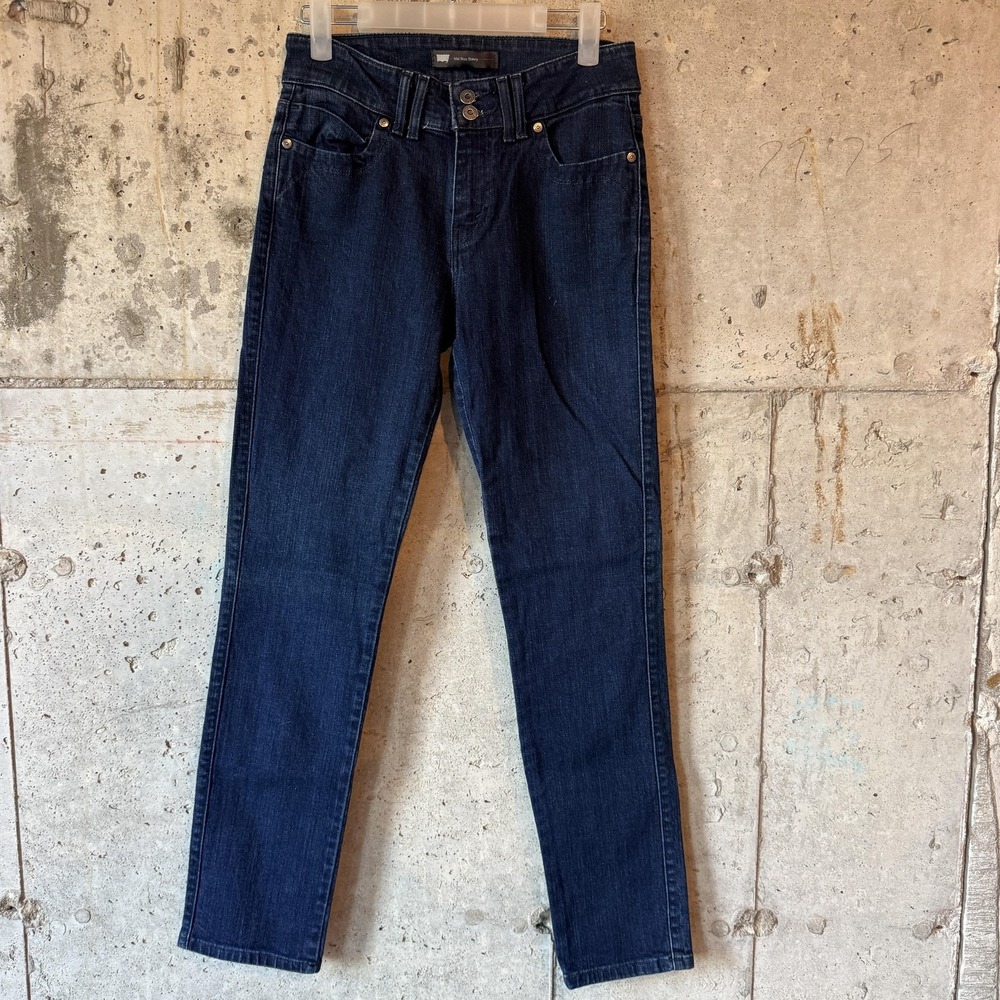 Levi's Jeans Womens 6 Blue Dark Wash Mid Rise Skinny Stretch‎ Denim Pants